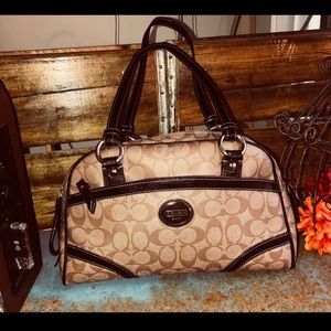 EXCELLENT COND COACH HERITAGE SATCHEL